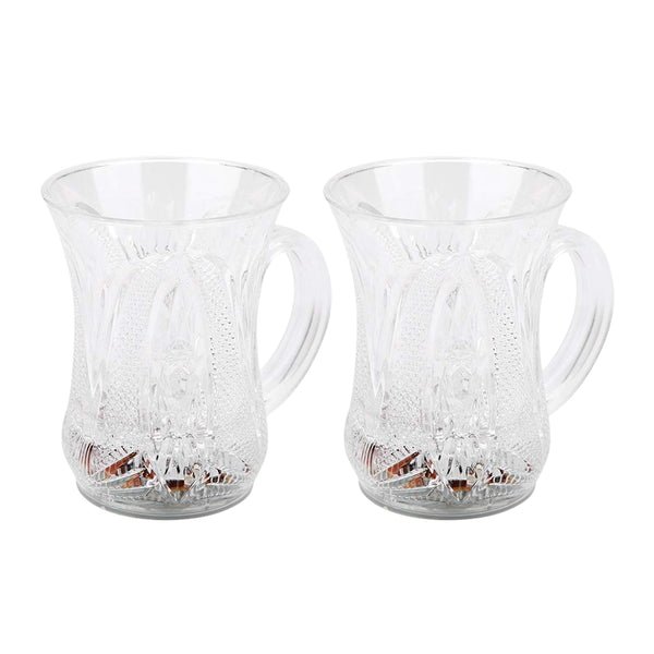 011_000789dd-7dbd-424c-8fa3-30094d8f07a3.jpg Flashing Cup LED Water Sensor Light up Cup with Handle for Home Kitchen Fun Luminous Water Cup, Party Birthday Nightclub Christmas Disco Entertainment Cup (2 Pcs Set) - Image 1