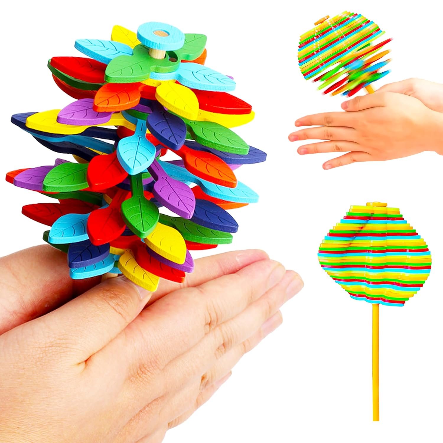 05_3a08f082-717c-4aab-8005-bfb3808f3c1c.jpg Spin Flower Candy Rotating Spinning Toy (1 Pc) - Image 1